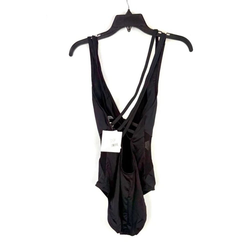 La Blanca Women’s Black V Neck One Piece Swimsuit Size 10 - Picture 2 of 4